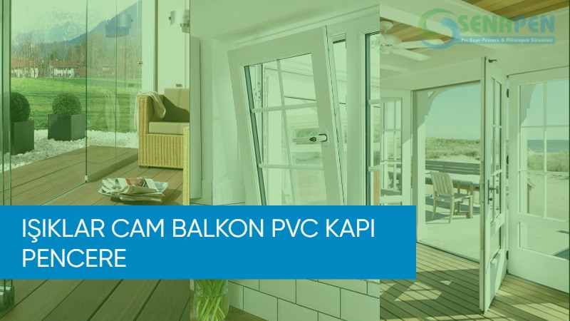 Işıklar cam balkon pvc kapı pencere